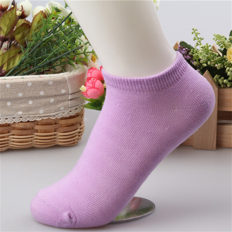 Urgot 10pcs=5pairs/lot Women Cotton Socks Summer Autumn Cute Candy Color Boat Ankle Socks Women's Thin Sock Slippers Girls Meias: M