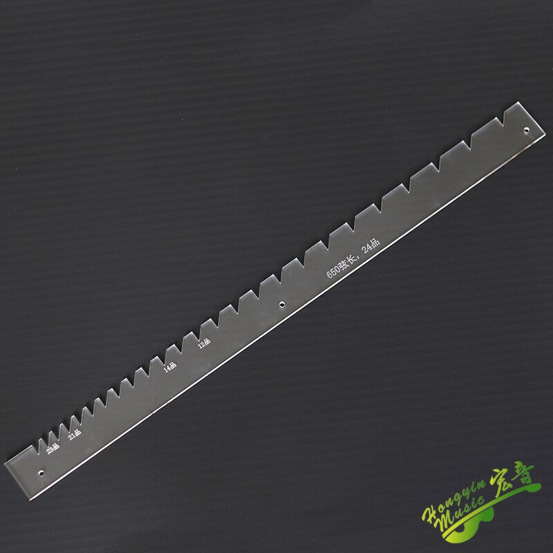 Guitar fingerboard wire groove cutting and positioning of acrylic template mold positioning ruler 21 Product 23 product manufact