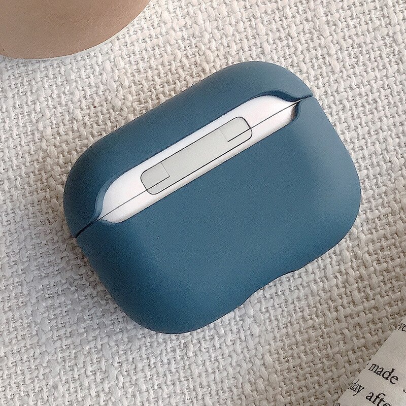 Original para los Airpods de Apple Pro auriculares Bluetooth con carcasa de color caramelo para los AirPods de Apple 1 2 PC lindo caja cubierta caso: blue for pro