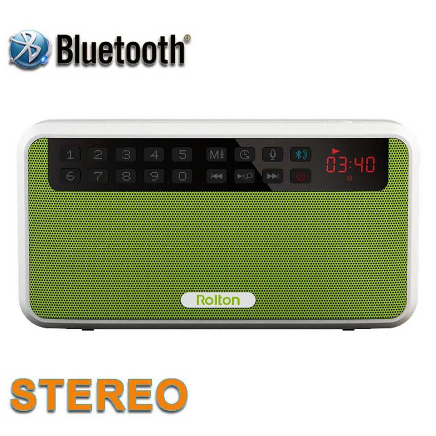 Rolton E500 Mini Bluetooth Speaker Box Support Bluetooth Phone Call/TF Card/MP3/FM Radio/Earphones/LED Light/loudspeakers/REC