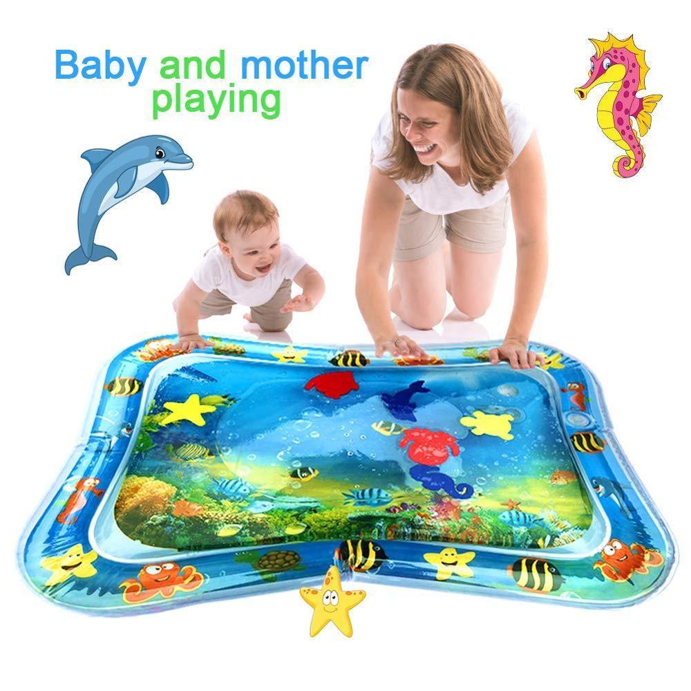 Baby Water Play Mat Baby Kids Happy Water Play Mat Inflatable water Cushion Infant Toys Seaworld Activity Carpet