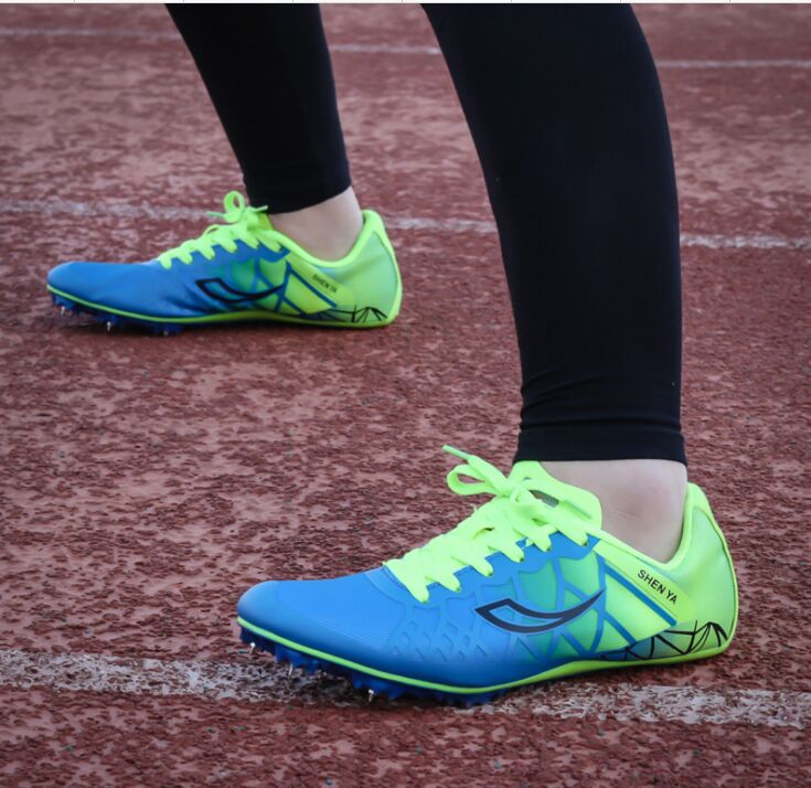 Men Track and Field Shoes Outdoor Sport Spikes Sneakers Male Athletic Shoes Teenagers Race Run Shoes Training Shoes