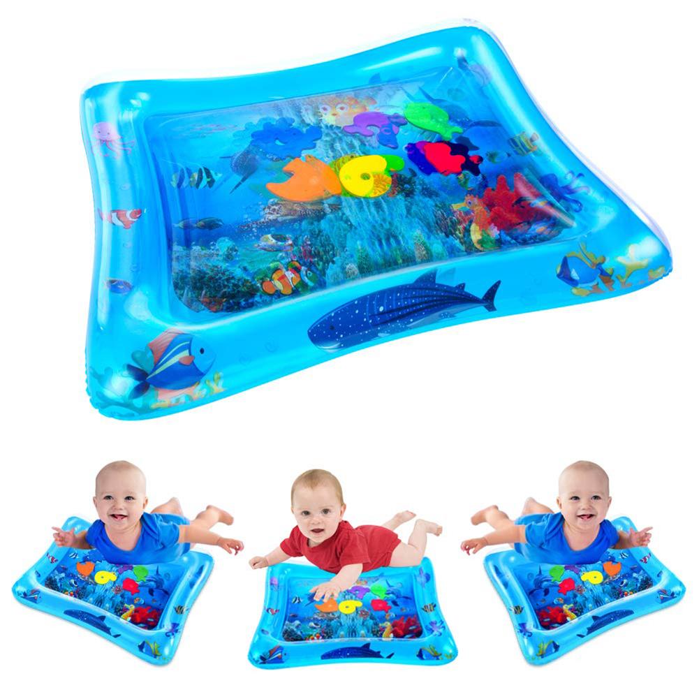 Baby Inflatable Tummy Water Padded Mat Aquarium Activity Center Cushion Toy enhance baby's brain and sensory development