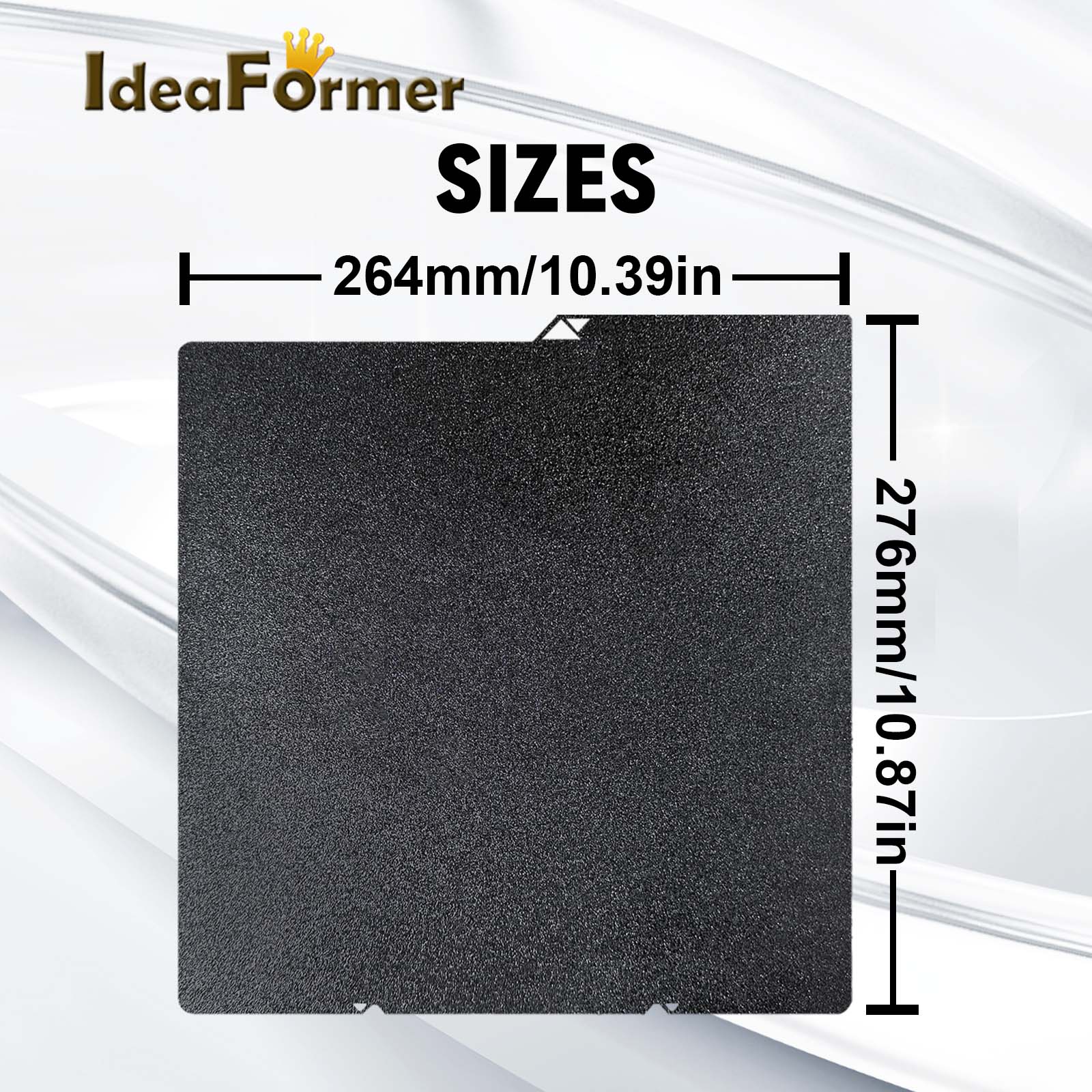 Voor Anycubic Kobra S1 Bed Plaat 264x276mm Kobra S1 Combo Bouwplaat Dubbelzijdig Pei voor Kobra S1/Kobra S1 Combo 3d Printer Deel