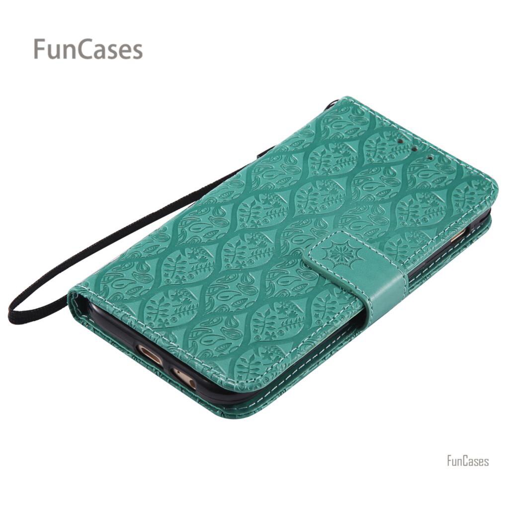 Funda con tapa en relieve de vid para Ajax Samsung A5 funda de teléfono de cuero de poliuretano Vintage funda de diamantes de imitación para Samsung Galaxy A520 Tok