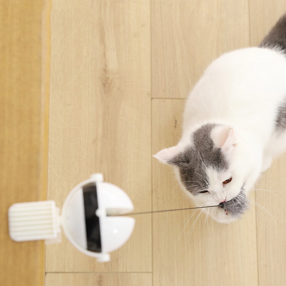Kat trianing legetøj elektronisk kattelegetøj yo-yo løftebold elektrisk skælven roterende interaktivt puslespil kæledyrs legetøj kæledyrsartikler