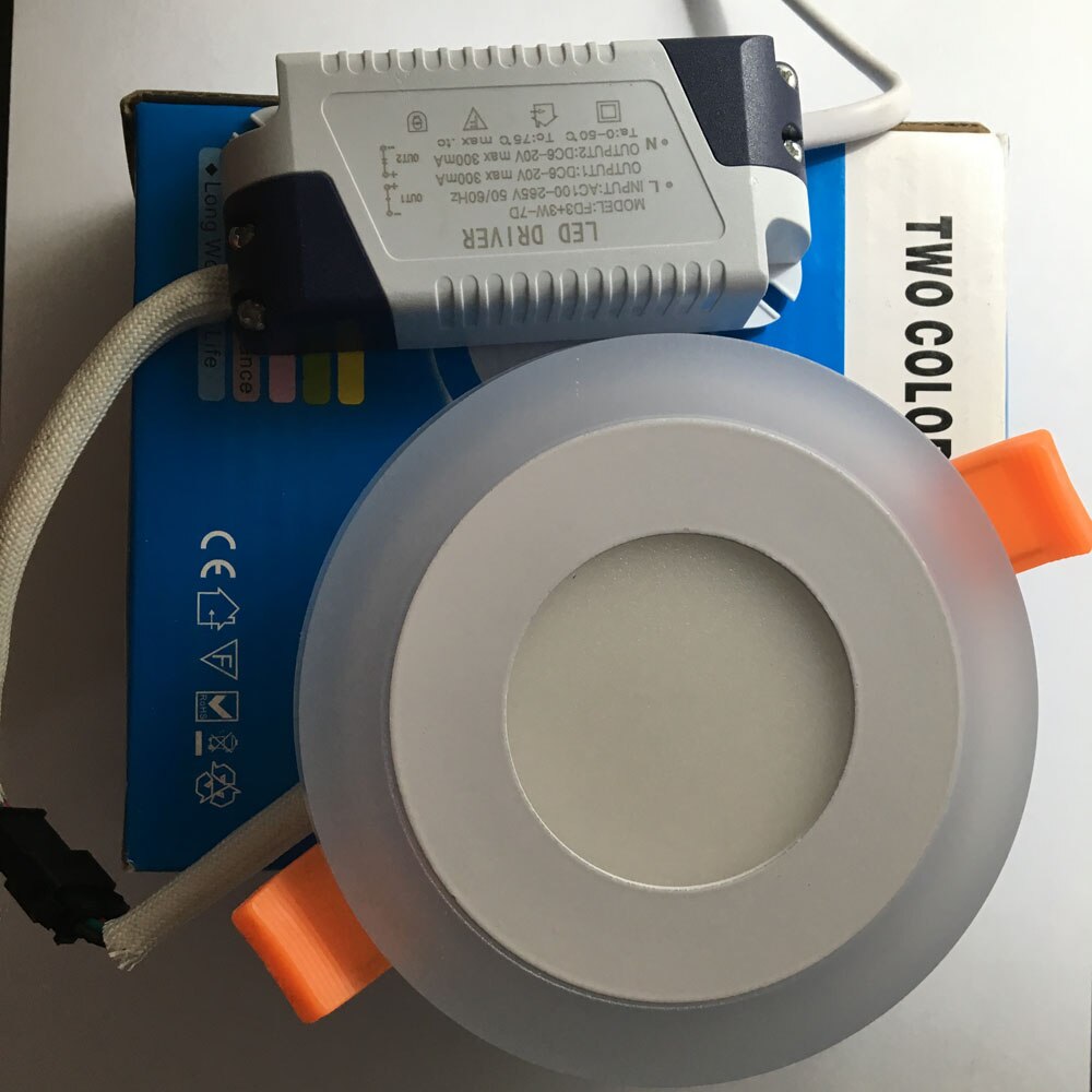 Acrylic RGBW Dual Color 6W 9W 18W LED Recessed Panel Ceiling Light