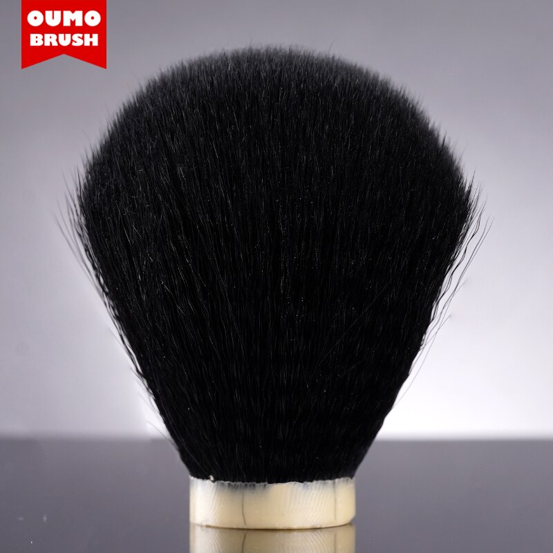 Oumo Borstel-Zwart Synthetisch Scheerkwast Knopen (Dik Haar)