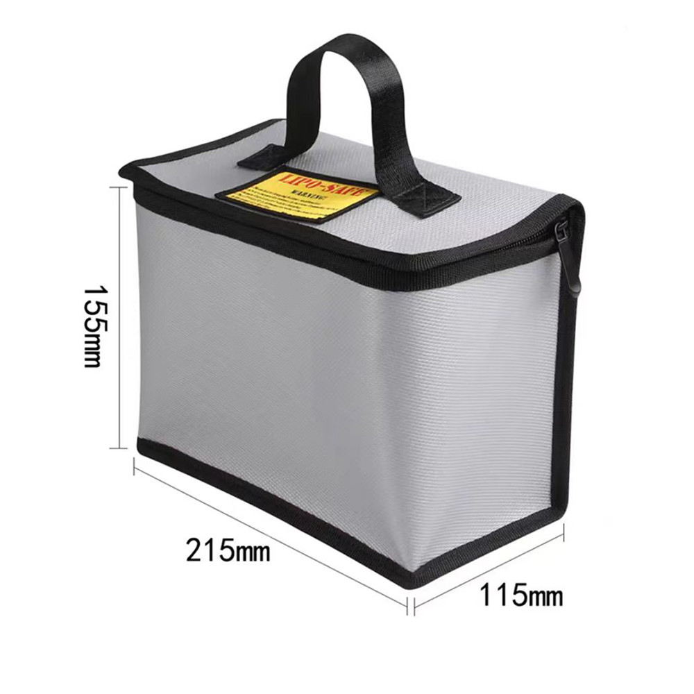 185x75x60mm carré RC LiPo sac de sécurité batterie sécurité ignifuge antidéflagrant garde batterie Protection sac de charge pour jouet RC