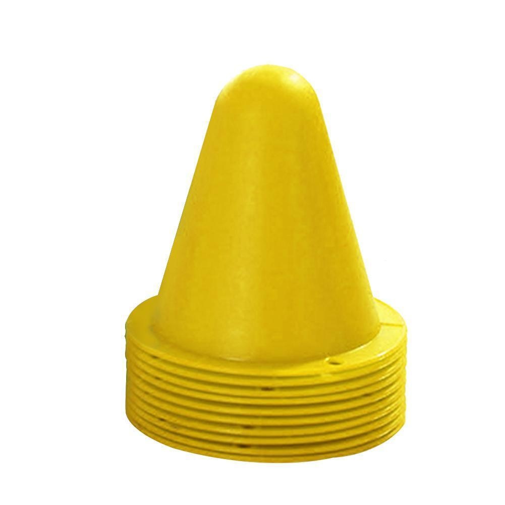 Conos para hacer agilidad de Slalom, 10 piezas, herramientas de cono de patinaje, Entrenamiento de deportes al aire libre, 7,8x7,5 cm, deportes de tráfico H4N8