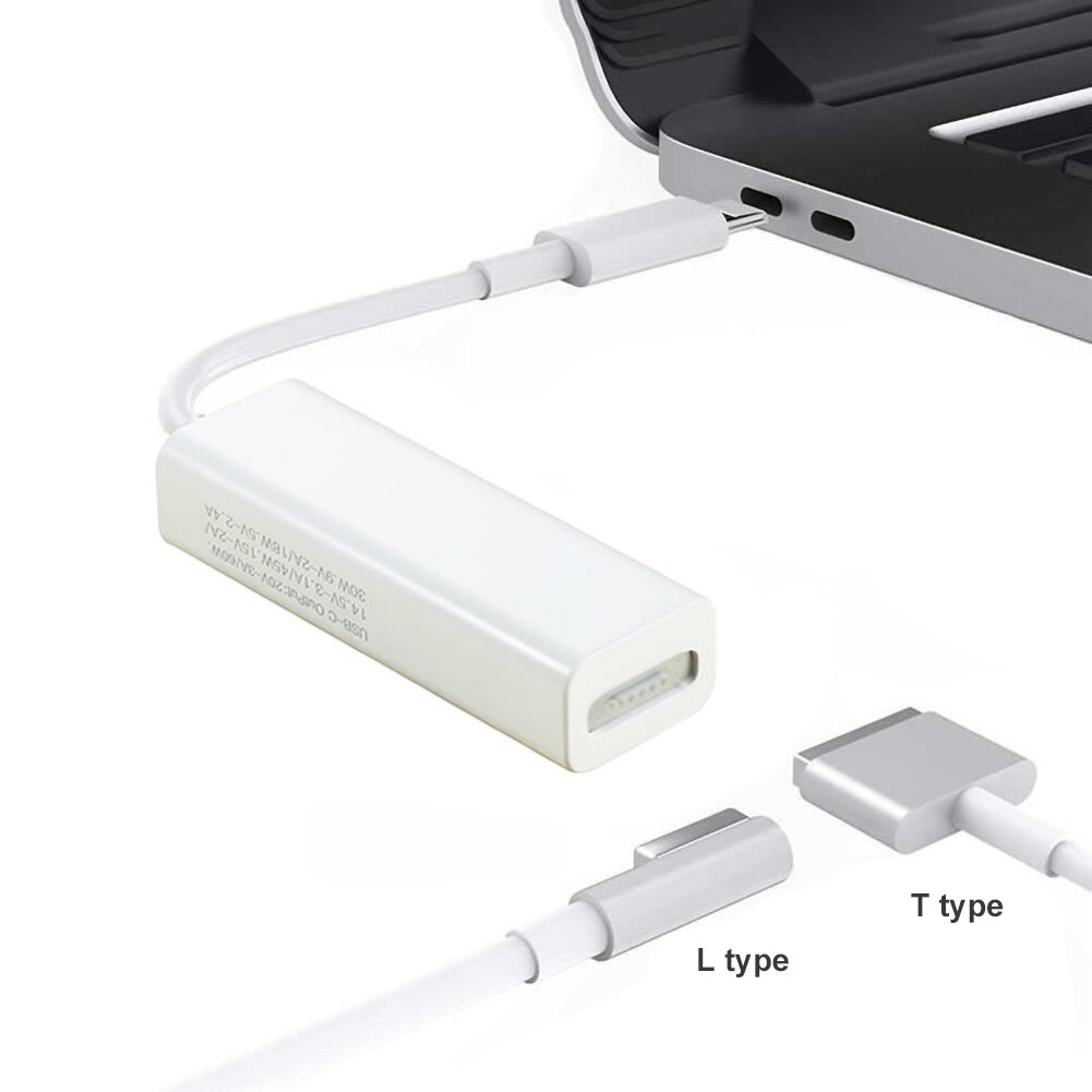 Tipo USB-C para magsafe1 2 adaptador 45w/60w/85w cabo de carregamento para macbook pro 15