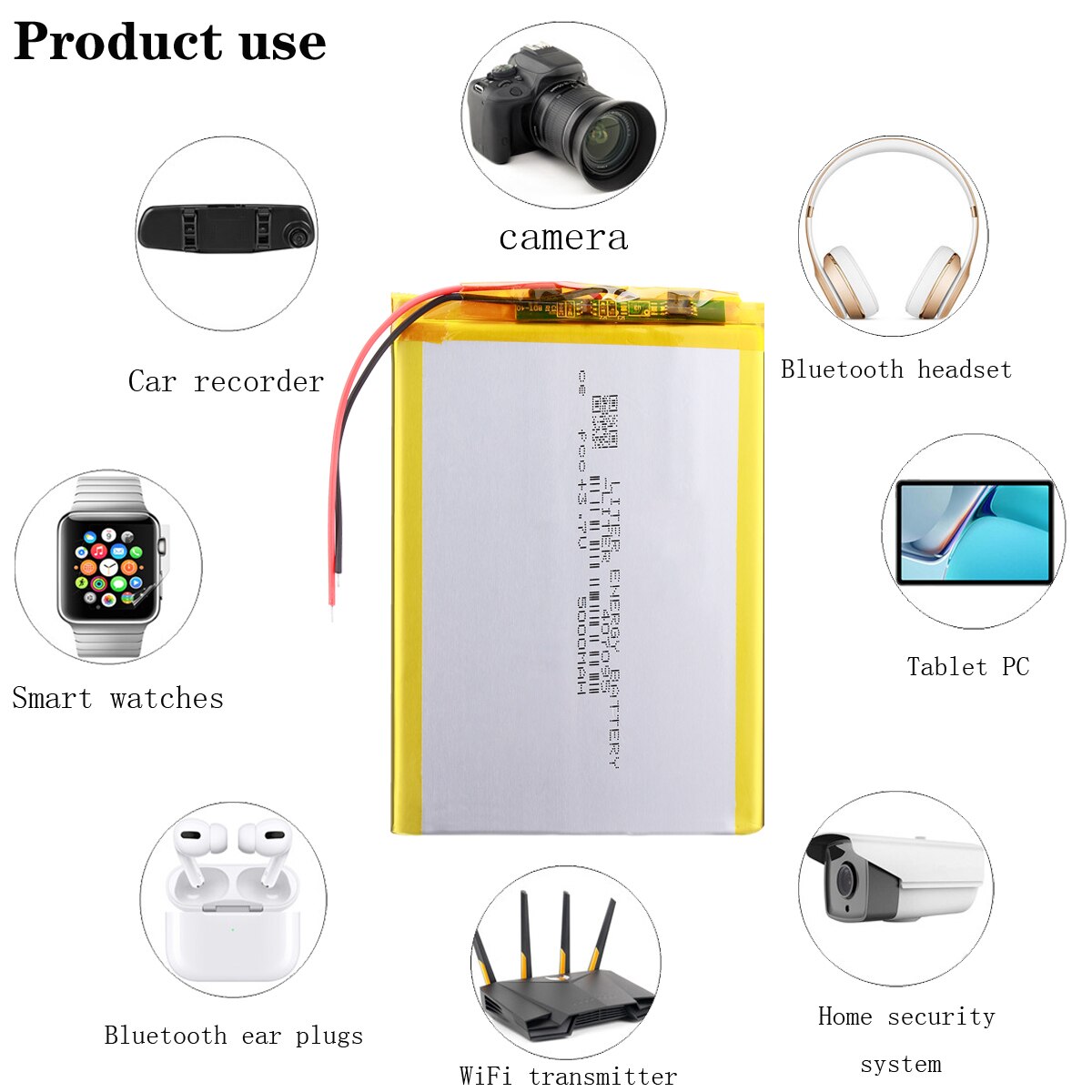 3,7 V 4200mAh 407095 Lithium-Polymer Tablette Batterie mit schutz bord Für PC