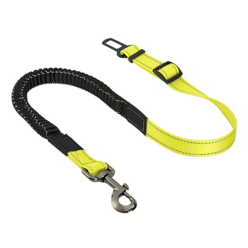 Verstelbare Nylon Huisdier Elastische Gordel Hond Autogordel Veilig Leads Buffer Stretch Leash Voor Midden Grote Huisdieren Hond leash: Groen