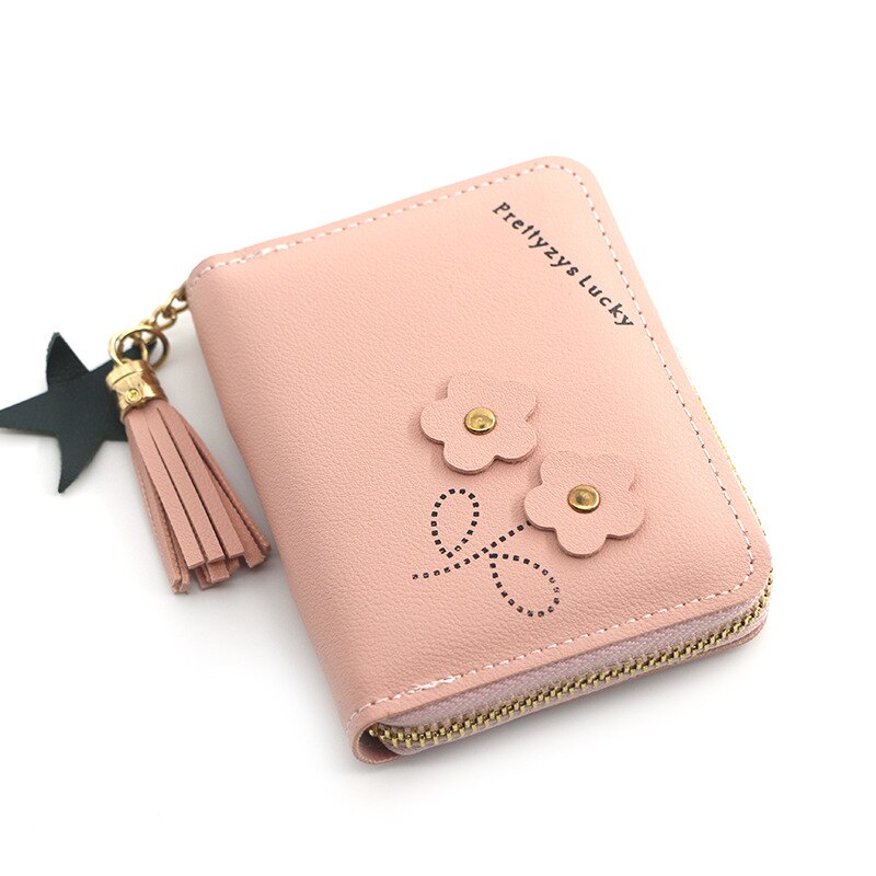 Einfarbig Kurze Kupplung Kleine Brieftaschen PU Leder Frauen Geldbörsen Damen Einfache Mini Karte Halfter Reise Brieftaschen Weibliche: C