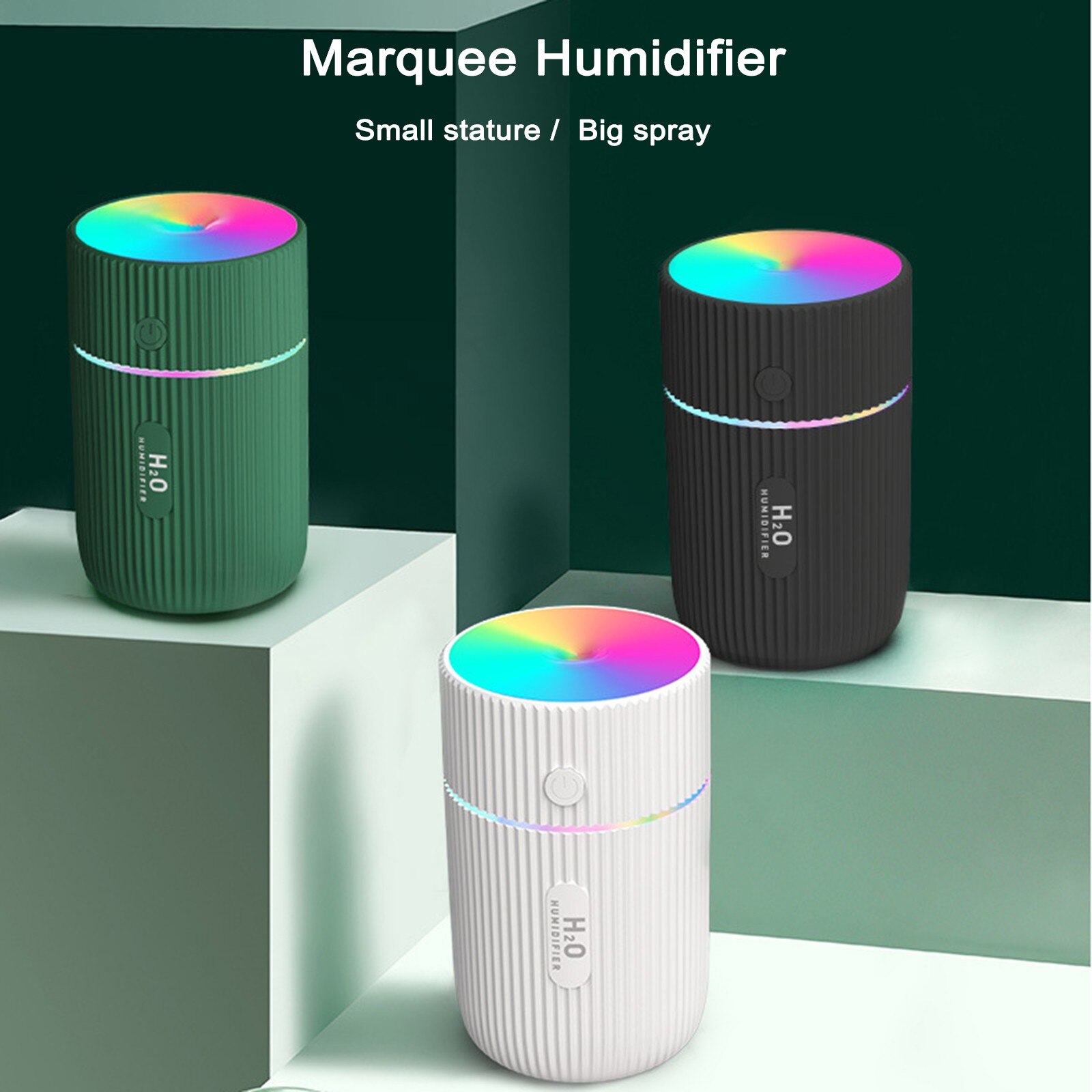 220Ml Marquee Luchtbevochtiger Draagbare Mini Aroma Diffuser Mist Maakt Luchtbevochtigers Met Nachtlampje Air Frisser Voor Home Office