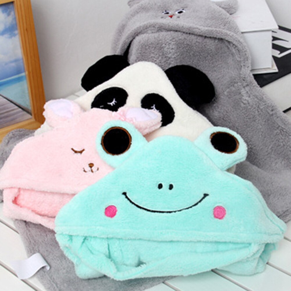 Pet Towel Soft Drying Pet Towel Dog Cat Bathrobes Microfiber Pet Dog Cat Cartoon Water Absorbent Quick Dry Bathrobe Bath Towel