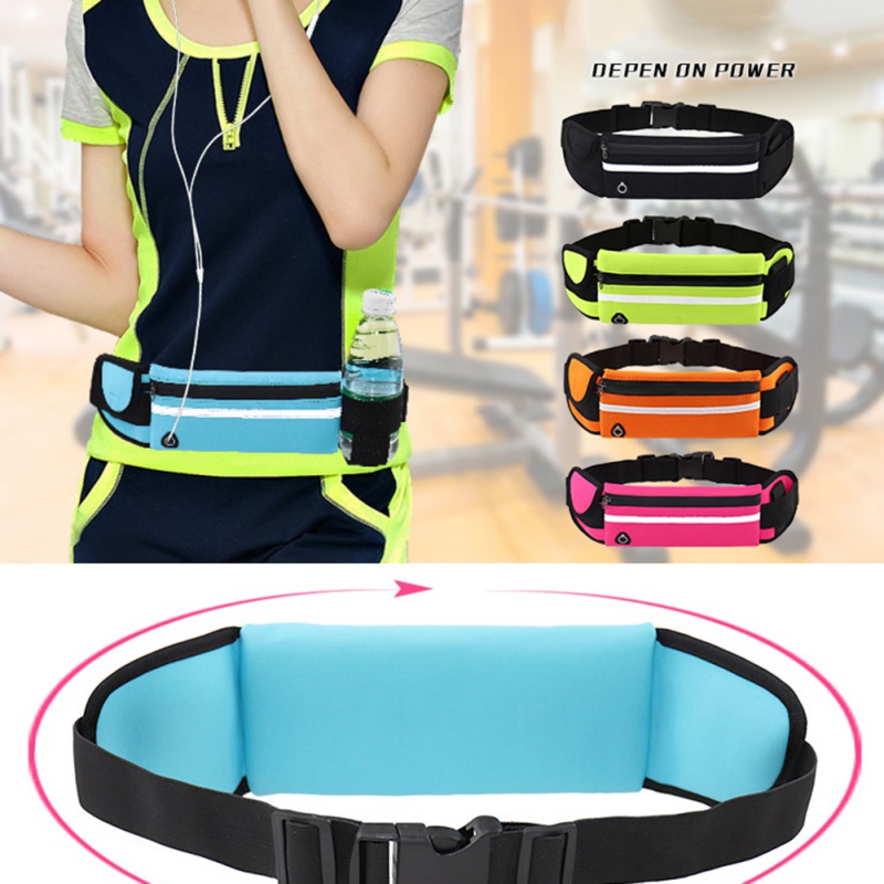 Outdoor Running Taille Tas Waterdicht Anti-diefstal Mobiele Telefoon Houder onzichtbare waterkoker Riem Buik Zak Vrouwen Gym Fitness tas