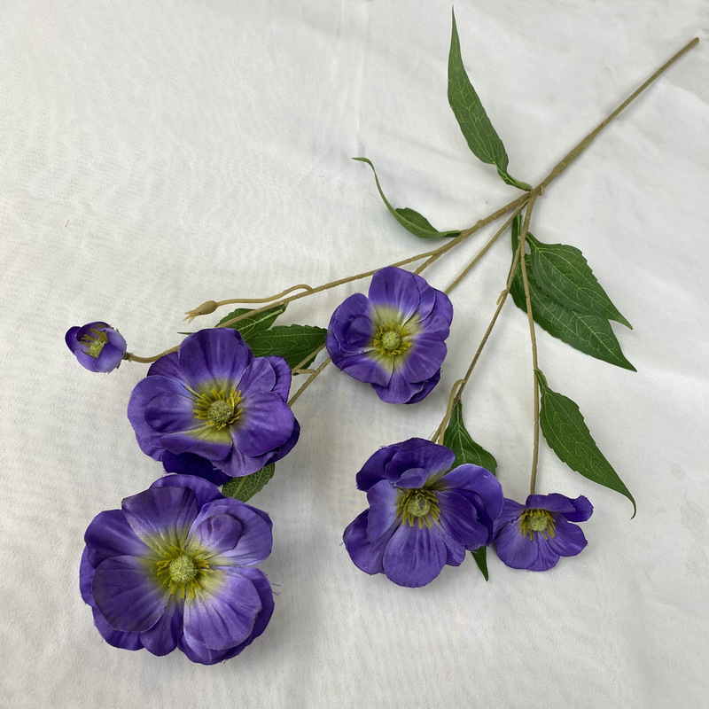 Kunstmatige Vlinder Tak Roze Blauw Zijden Nep Bloemen Thuis Woonkamer Bloemstuk Simulatie Viooltje Bloemen Decoratie: Bruin