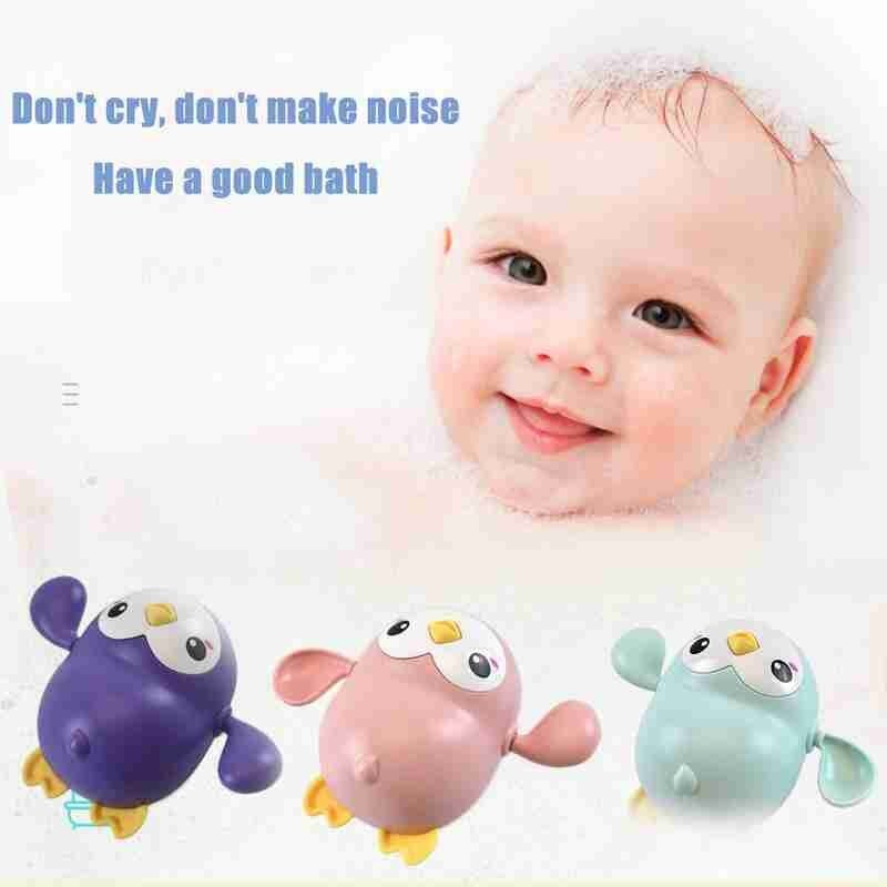 1Pcs Bad Wind-Up Speelgoed Leuke Cartoon Krab Pinguïn Walvis Water Walvis Baby Water Speelgoed Pinguïn Bad Baby baby Speelgoed Speelgoed Voor Kinderen C0W1
