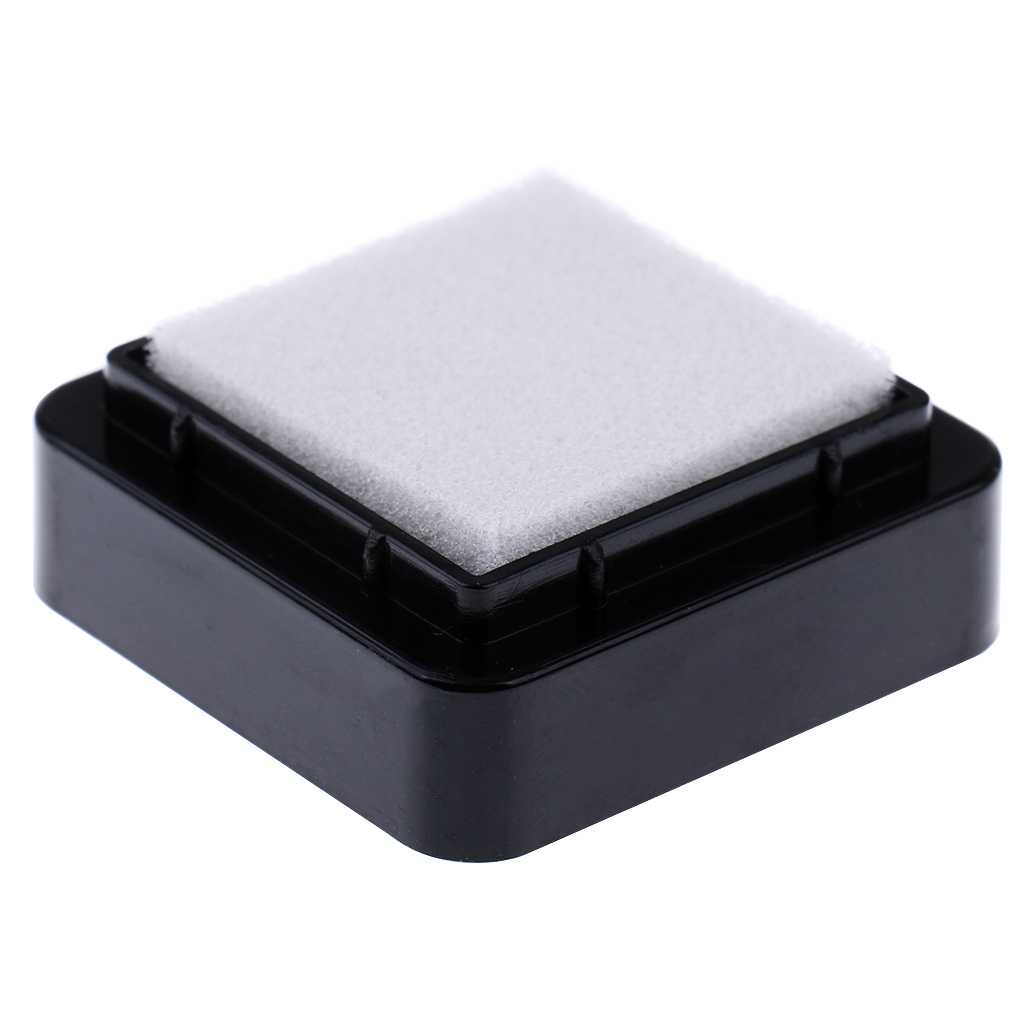 10x almohadilla de tinta seca sin colores en la esponja para sellos tela madera manualidades de papel