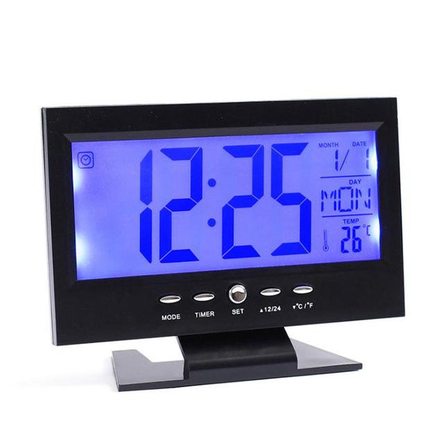 LED Digital Alarm Clock USB/Battery Mirror Real-time Display Bedside Quiet Home Bedroom Desk Display Digital Desktop Table Clock