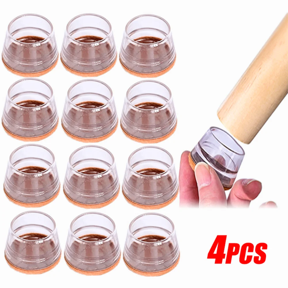 Coussinets de protection coordonnants en caoutchouc pour pieds de chaise, couvre-pieds, meubles, table, intérieur, maison, extérieur, bureau, jardin, 1/4 pièces