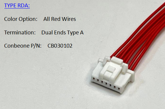 5013300700 WIRE HARNESS, MOLEX PICO CLASP SERIES 1.00MM PITCH 7P 501330-0700 CABLE, OFF THE SHELF FAST: Red / 0.9m
