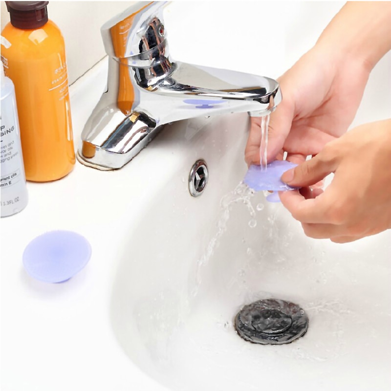 Bad ansiktsrengöring fda pormask ansiktsrengöring silikon schampo borste dusch baby massage tvätta pad ansikte exfolierande borstar