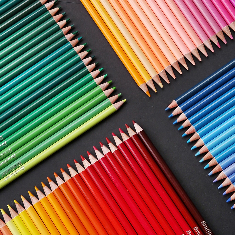 Brutfuner 12/48/72/120/160/180/260 Colors Oil Colored Pencils Set Drawing Sketch Colour Pencil For School Student Art Supplies