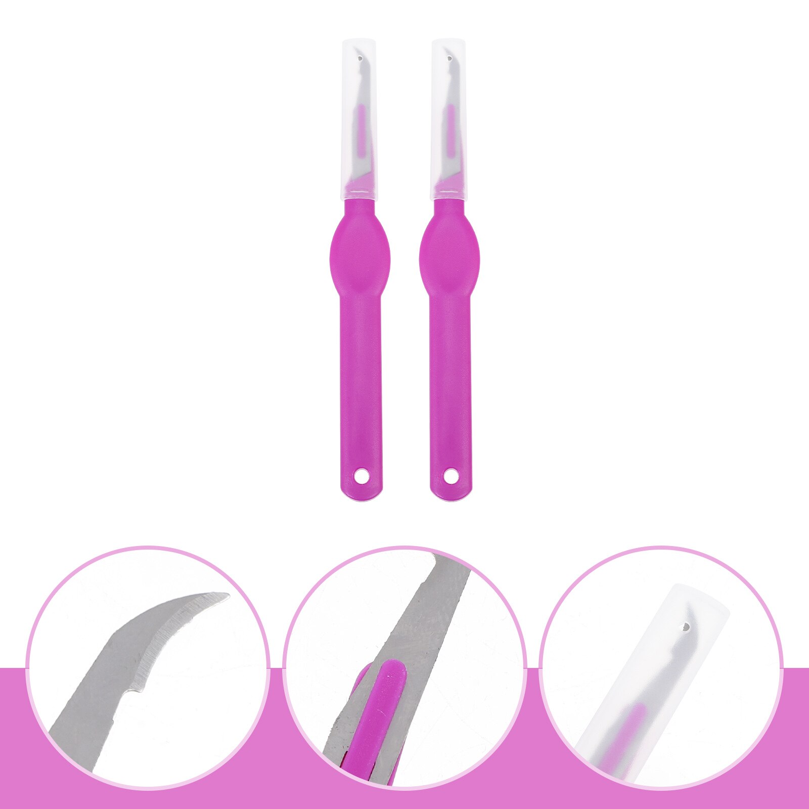 2pcs Seam Ripper Tool Stitch Embroidery Hems Seams Removal Tools Thread Cutter: Default Title