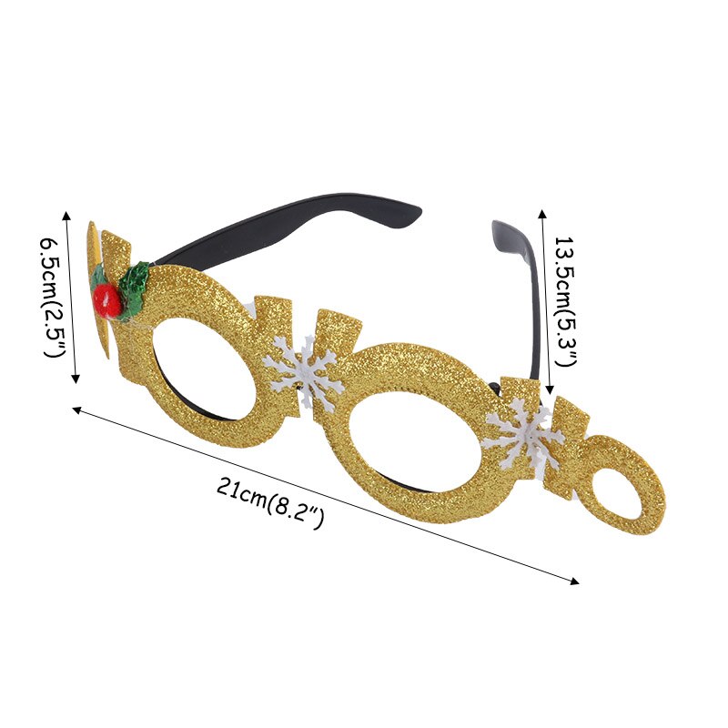nouvel an réveillon bonne année cabine Photo noël accessoires de Photo noël bandeau Photobooth enfants adultes Navidad décor: 1pcs glasses f