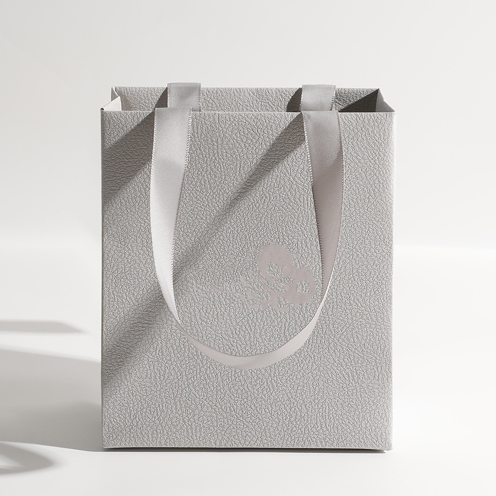 Mode Kartonnen Papieren Winkelen Handtas Geschenkverpakking Zak Draagbare Zwart Wit Inpak Tote Met Handvatten Diversen Opbergtasje: Licht Geel