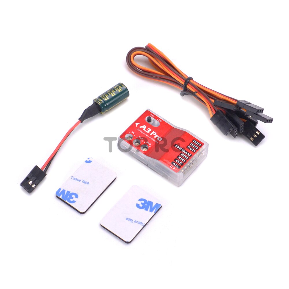 A3 pro flygplan rc flygkontroll stabilisator system stabilisator gyro för rc flygplan fastvingad copter
