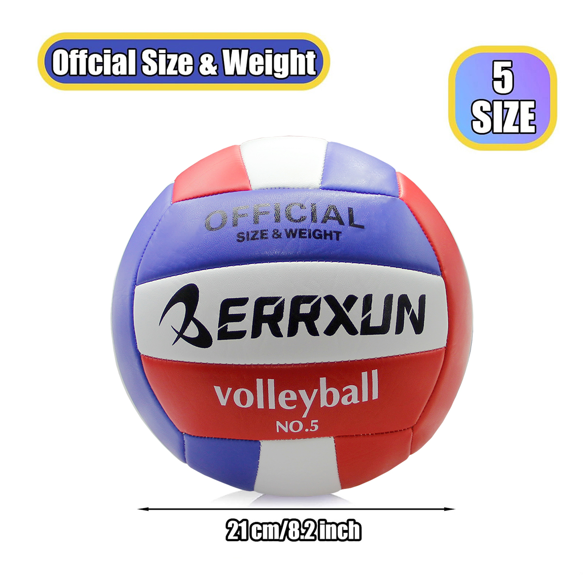 1-delig klassiek duurzaam plus type machinaal genaaid nr. 5-volleybal, de beste sportgenoot voor volwassenen/beginners.