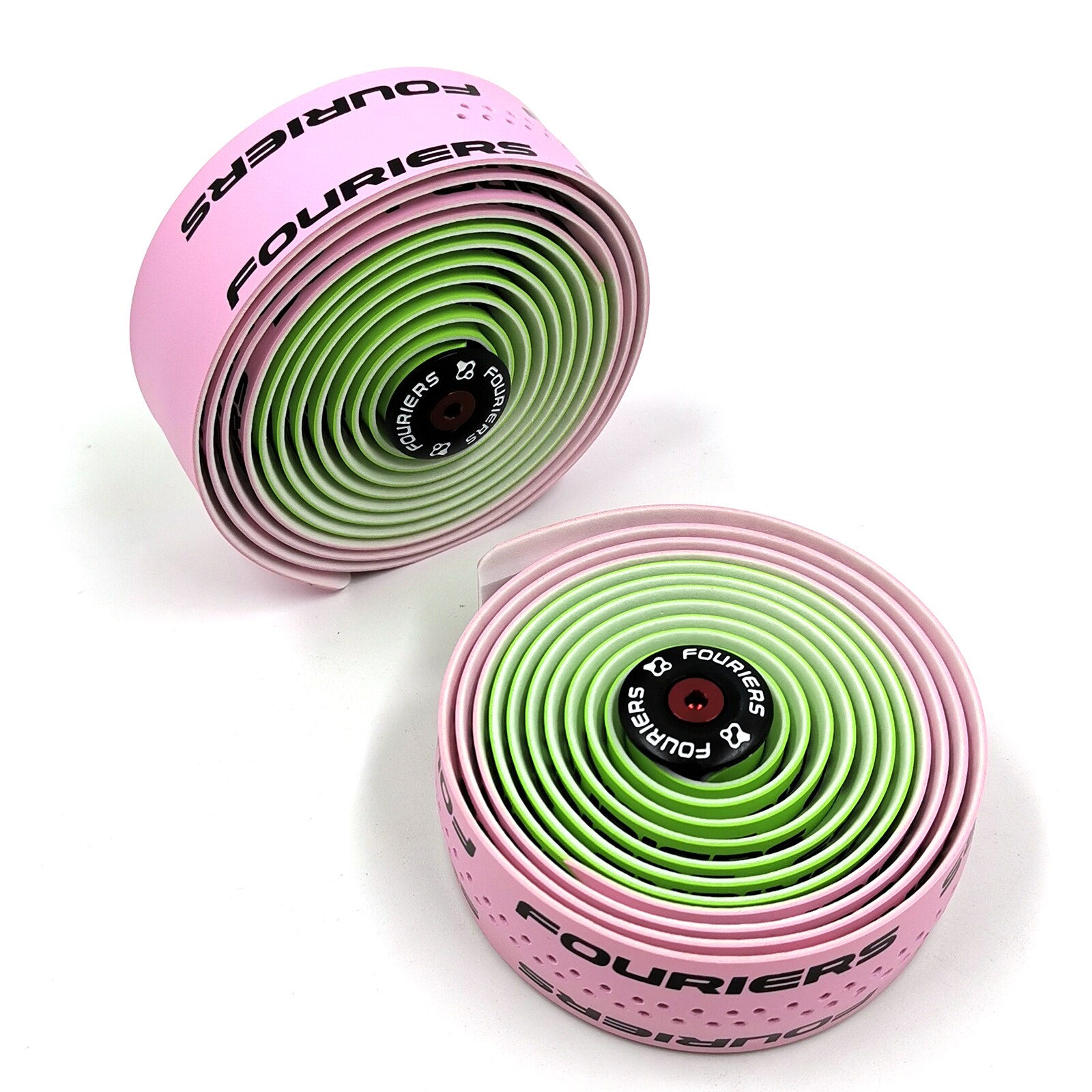 Fouriers Road Fietsstuur Tape Fixed Gear Bike Dubbele kleur Stuurlint Wraps PU Materiaal Fietsstuur Tape