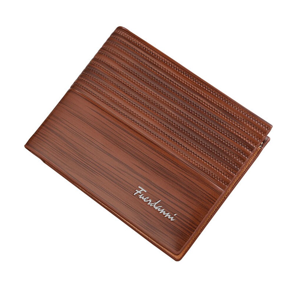 Oak heren korte portemonnee horizontaal reliëf burst multi-card portemonnee kaarthouder merk luxe creditcard portemonnee portemonnee: 1