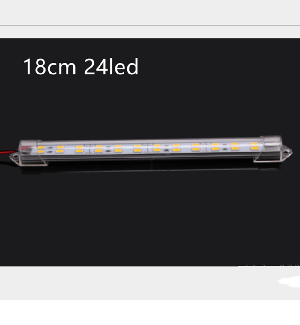 12V/24V LED Light Strip 6cm 10cm 14cm 18cm Hard Rigid Tube Bar Lamp IP65 Waterproof 5730-led bead Lights Strips For DIY