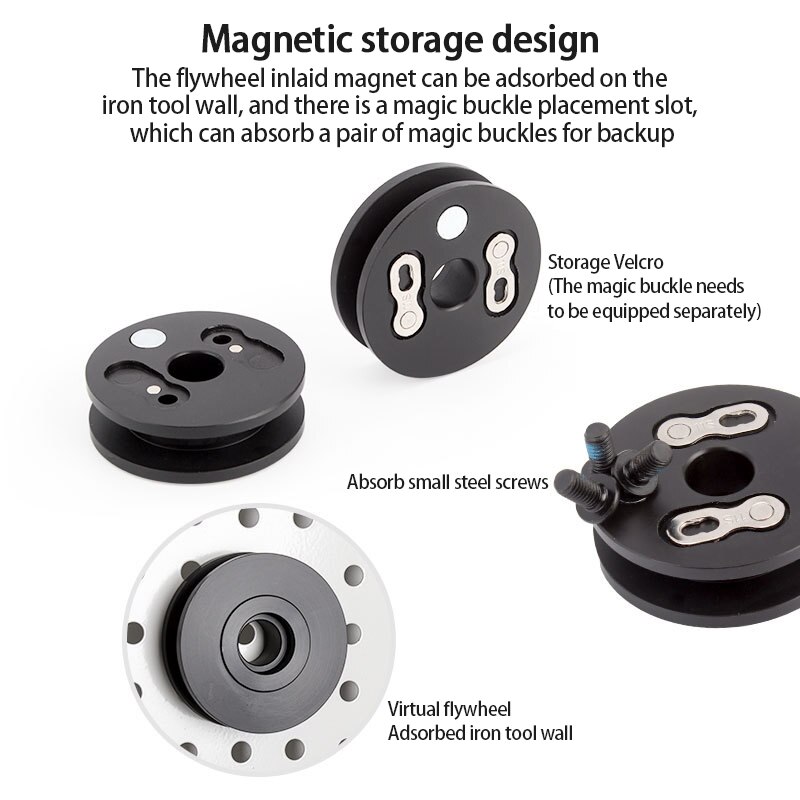 Bicycle Chain Rivet Repair Tool Virtual Flywheel Mountain Bike Washing Chain Fixer Tensioner Tool Cycling Kit Accessory