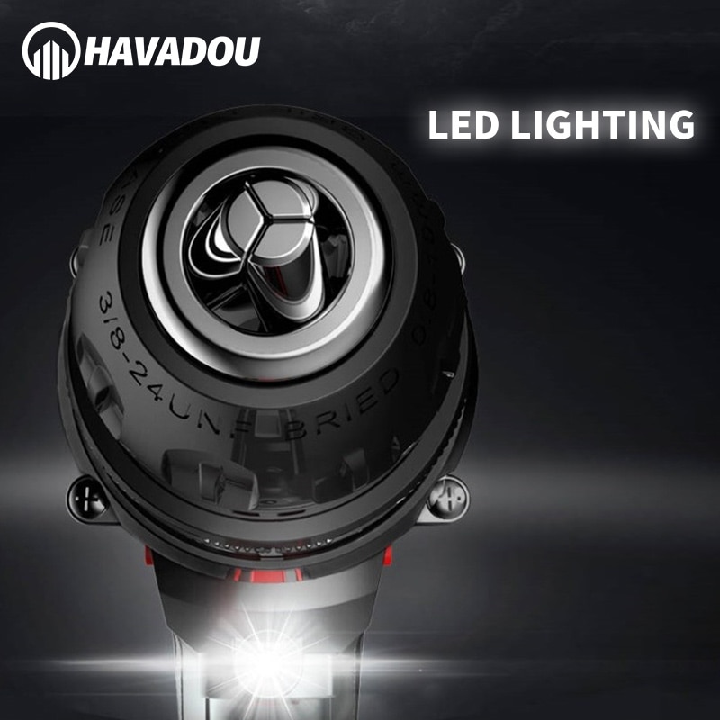 HAVADOU Drehmoment Cordless Auswirkungen Bohrmaschine Schraubendreher 12V 2 Geschwindigkeit Mini Power Fahrer