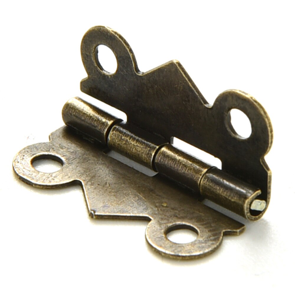 Mini charnières de porte papillon, 10 pièces, 20mm x 17mm, en Bronze, pour tiroir d'armoire, boîte à bijoux, charnière de décoration pour quincaillerie de meubles