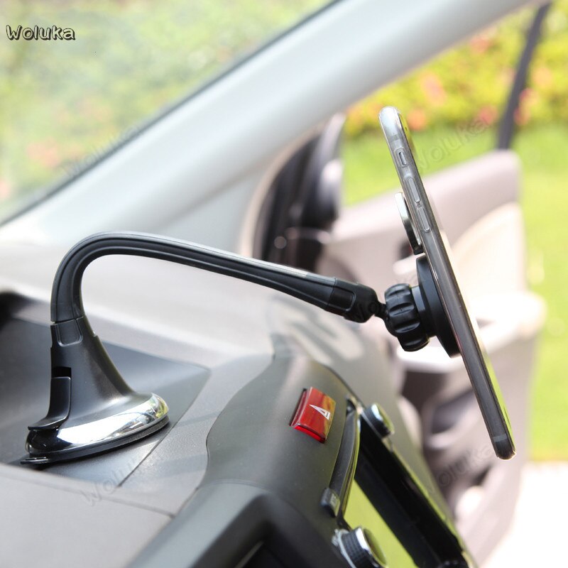 Small round mirror mirror Glass borderless rearview mirror Multifunctional auxiliary mobile phone holder CD50 Q02