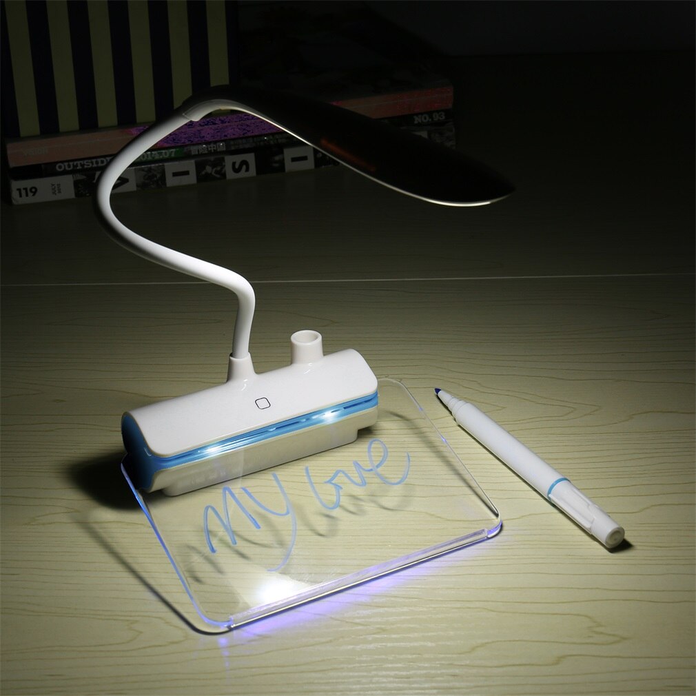 tragbar 3-in-1 USB Aufladbare Nachricht Bord LED Schreibtisch Lampe Nacht Licht berühren Tisch Lampe flexibel Beliebige biegen Lesen