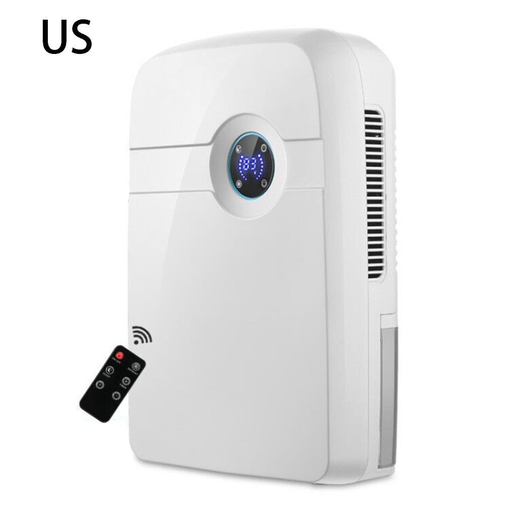 Home Dehumidifier Air Cleaner Energy Saving Air Dryer Low Noise 1200ml Water Tank Auto-off Moisture Absorbing: US with remote