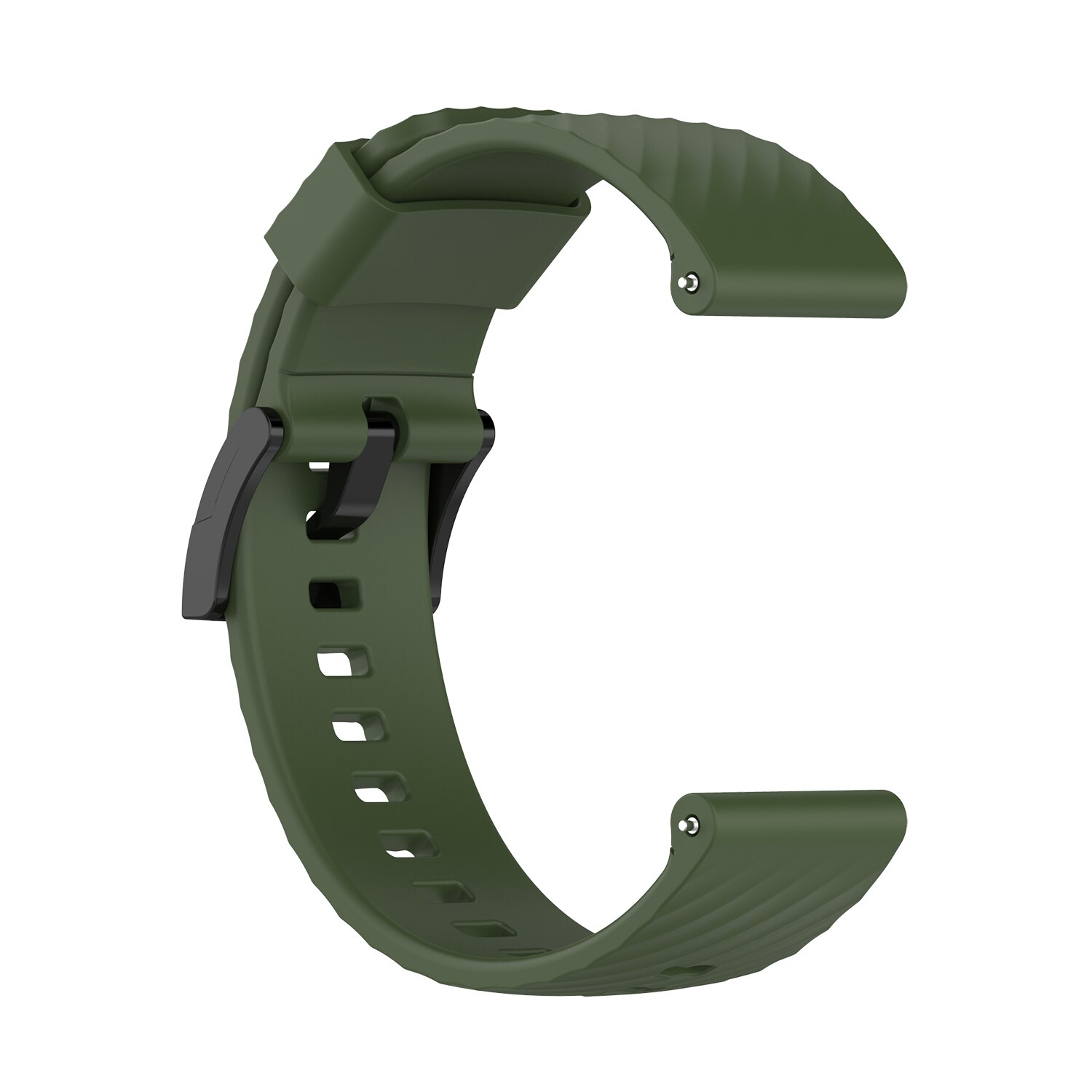 24Mm Sport Siliconen Band Voor Suunto 9/9 Baro Polsband Voor Suunto 7/D5 Horloge Band Watchand Armband Vervangen accessoires: Army Green