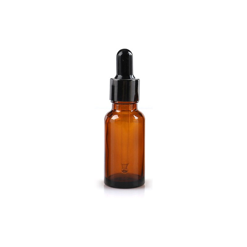 Amber Glass Dropper Bottle Empty Travel Bottle for Essential Oils: 20ml