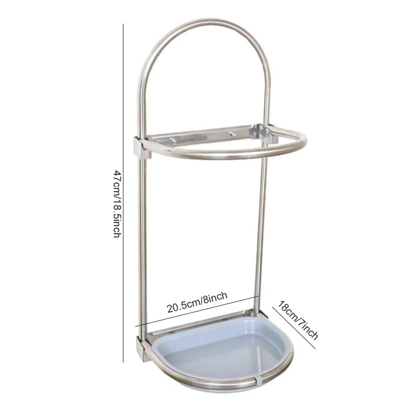 Foldable Umbrella Drying Rack Self Adhesive Umbrella Storage Rack Stainless Steel Wall Mounted Umbrella Holder