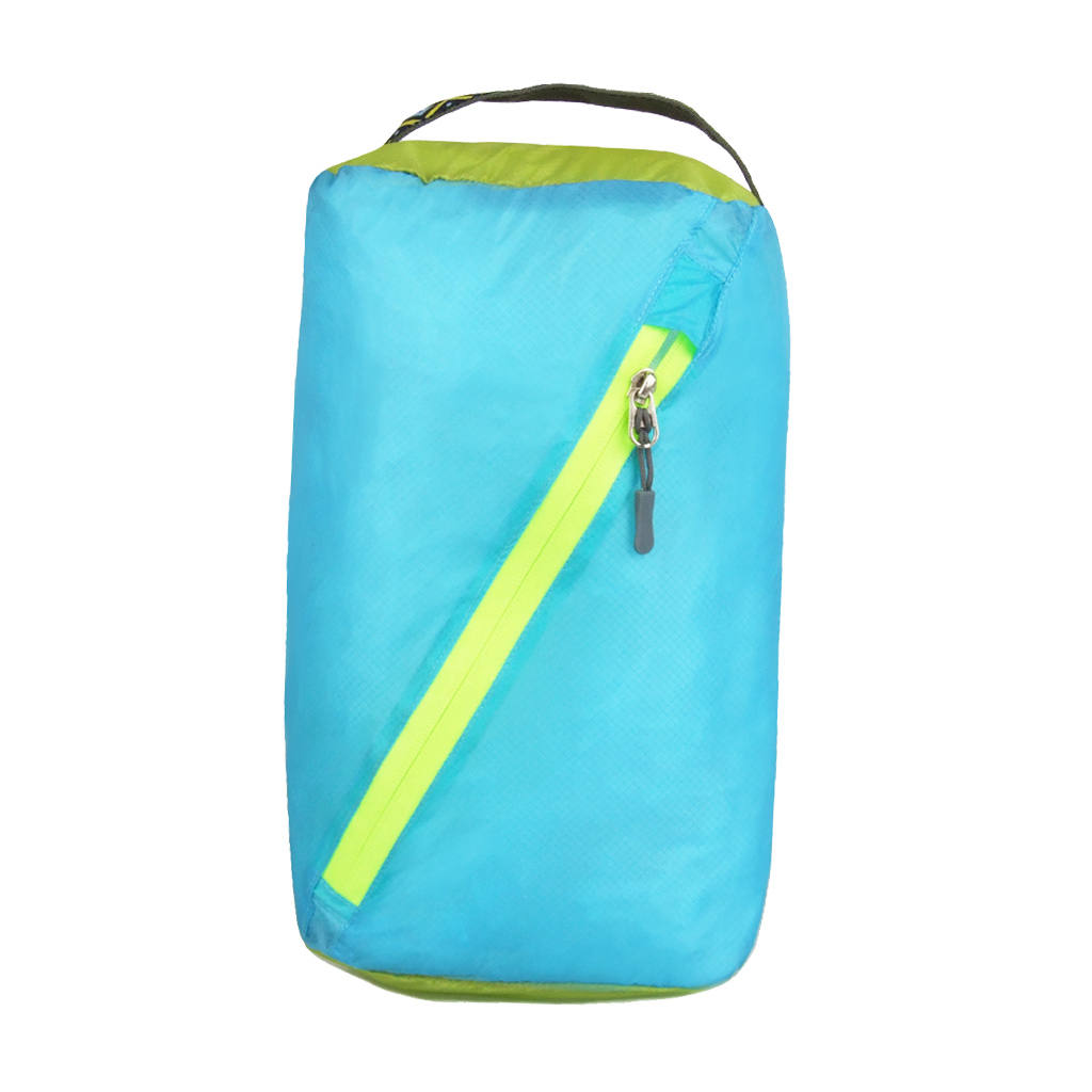 20D Siliconen Gecoat Nylon Waterdichte Dry Sack Opbergtas 5L: Sky Blue M