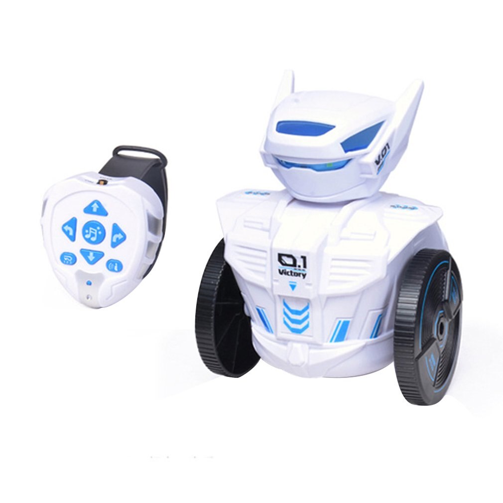 2.4G Kids Horloge Afstandsbediening Auto Zwaartekracht Detectie Wetenschap En Technologie Assembleren Robot Wetenschappelijke Speelgoed: Default Title