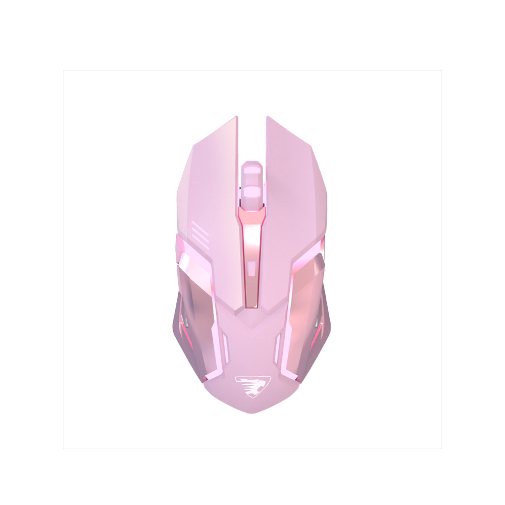Wiederaufladbare 2.4-ghz -gaming-maus, kabellose bluetooth-maus, geräuschlos, ergonomisch, led-hintergrundbeleuchtung, kompatibel mit ios und android.