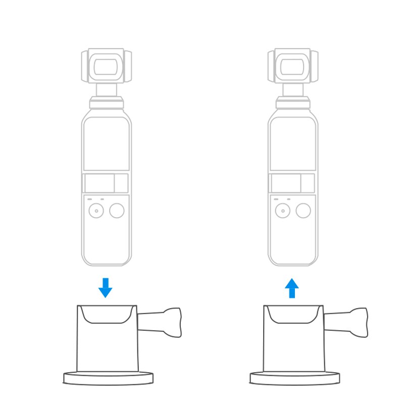 Adaptador de Base soporte de montaje de expansión portátil para DJI OSMO Pocket Gimbal Camera JR ofertas